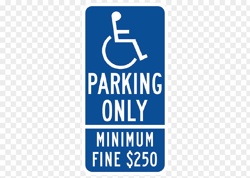 Handicap Parking Symbol Disabled Permit Disability Car Park ADA Signs Space PNG