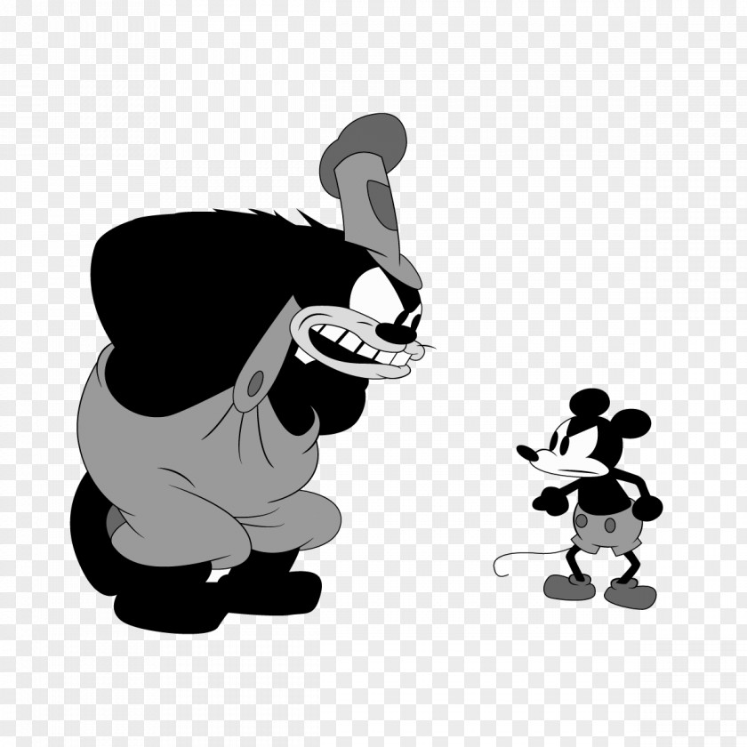 Mickey Mouse Minnie Pete Oswald The Lucky Rabbit Drawing PNG