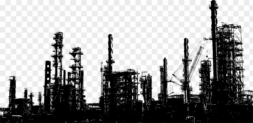 Pixelated Vector Oil Refinery Petroleum Industry Refining PNG