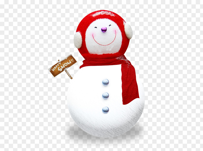 Smiling Snowman Christmas Winter PNG