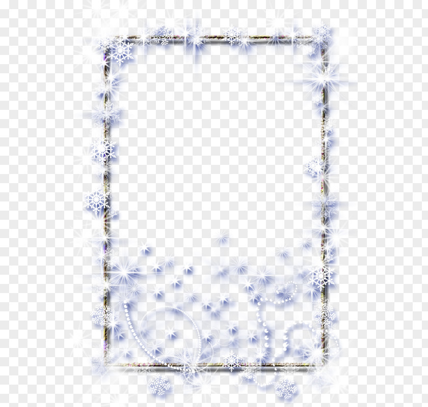 Snowflake Frame Picture Clip Art PNG