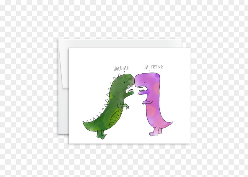 Watercolor Dinosaur Greeting & Note Cards Wedding Invitation Friendship Love PNG