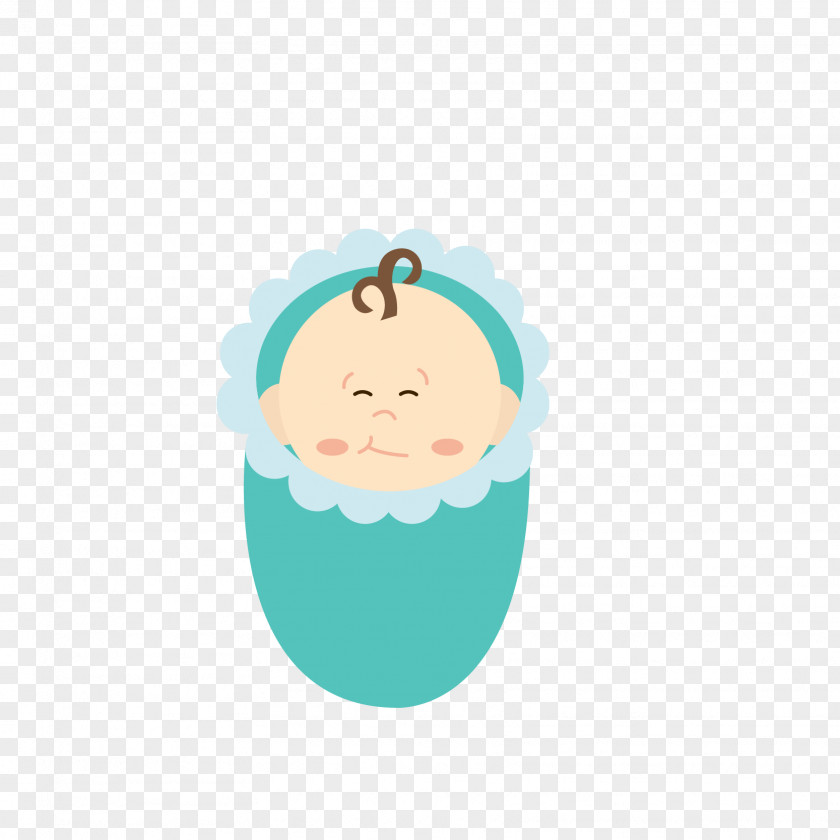 Baby Blue Infant Cartoon PNG