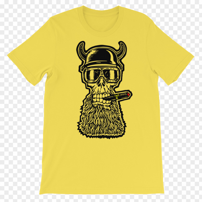 Bearded Skull T-shirt Motorcycle Helmets Human Symbolism PNG