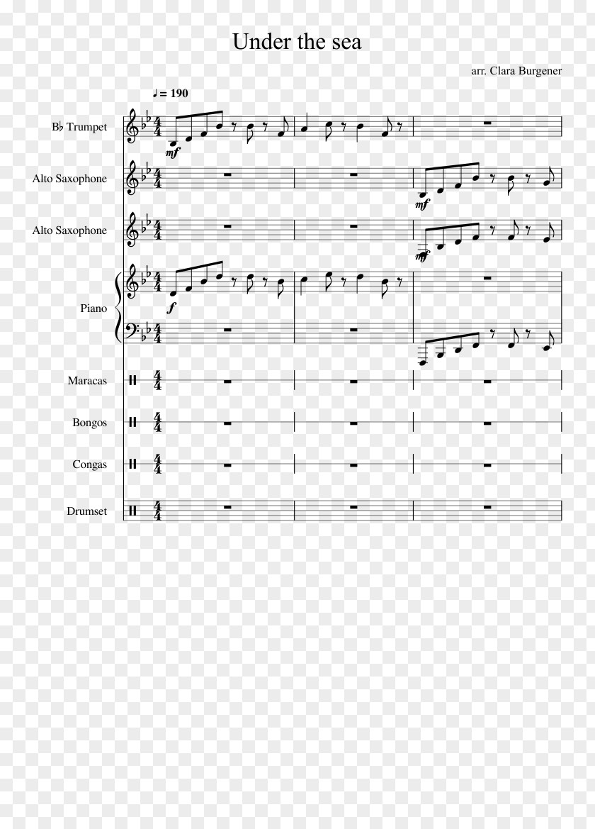 Sheet Music Sir Duke Piano Document PNG Document, under the sea clipart PNG