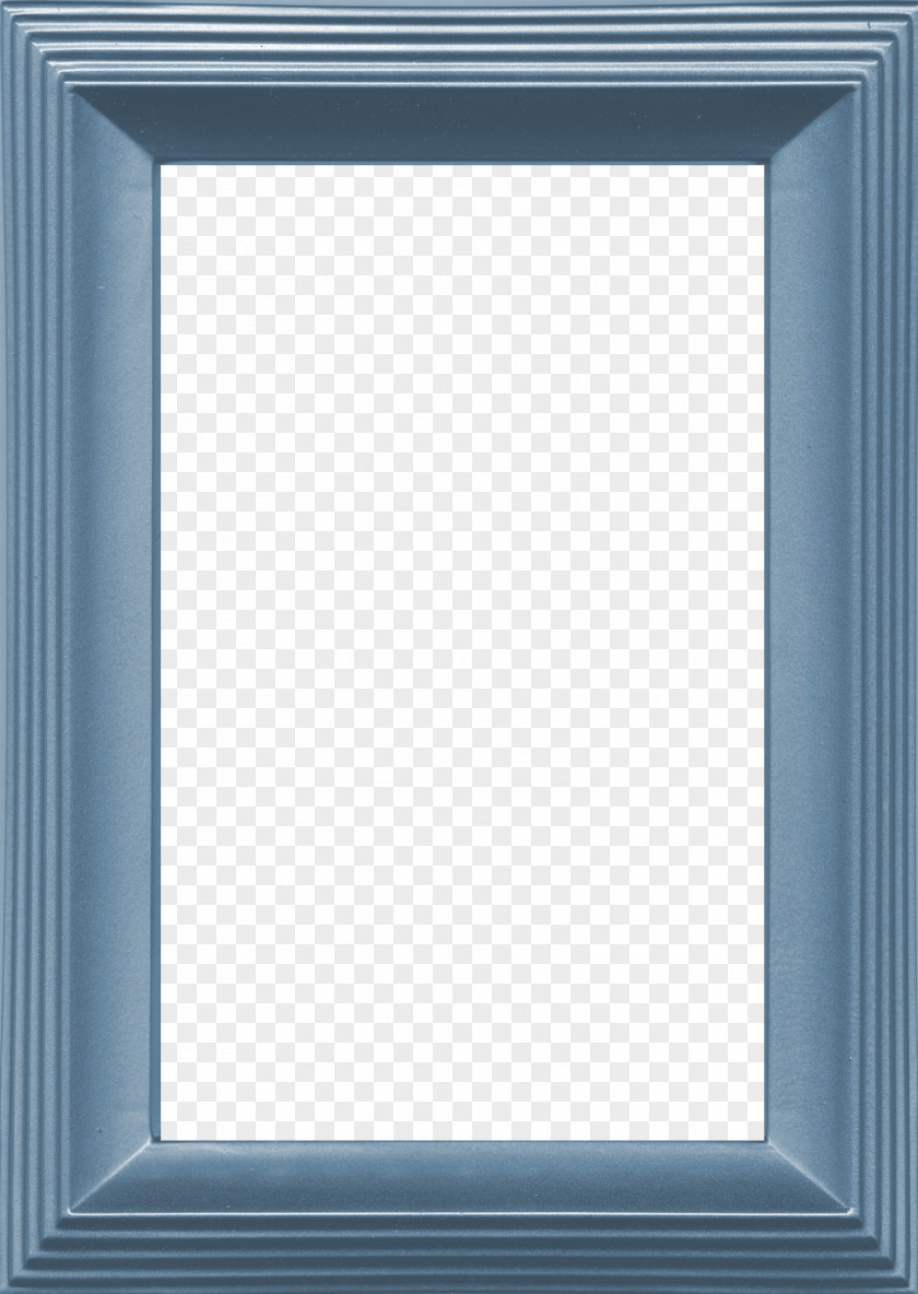 Blue Frame Picture PNG
