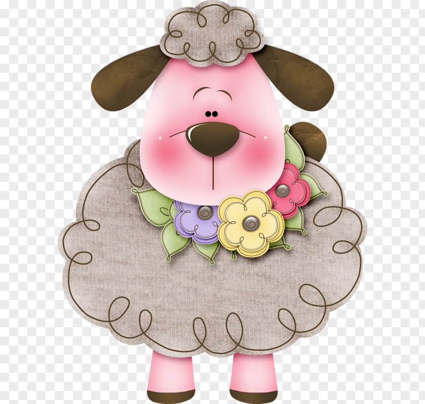 Lovely Hand-painted Sheep Goat Clip Art PNG