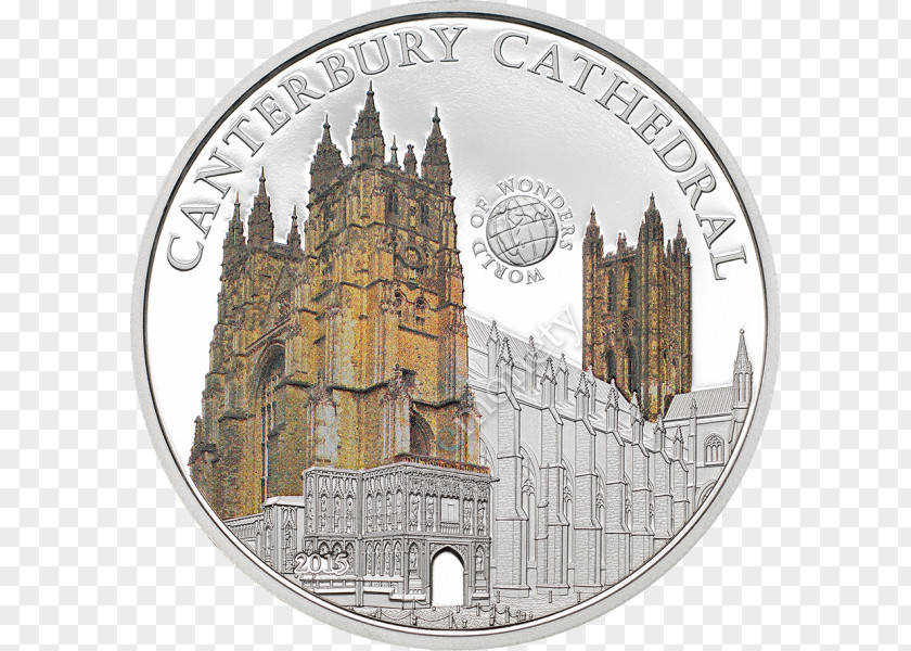 Silver Coin Canterbury Cathedral PNG