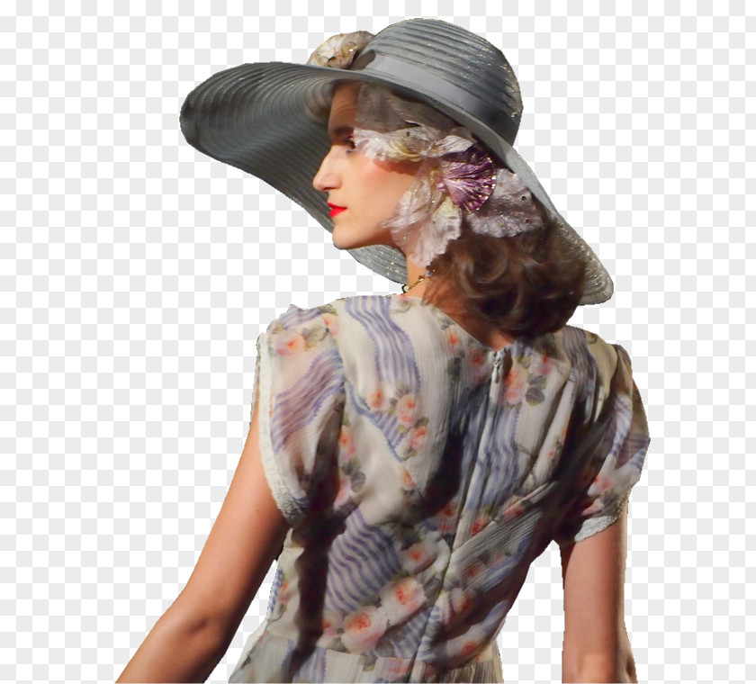 Sun Hat Fashion Model PNG