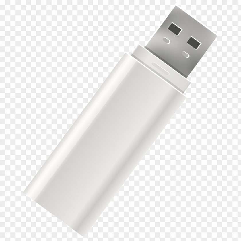 USB Storage Tool White Flash Drive Data Angle PNG