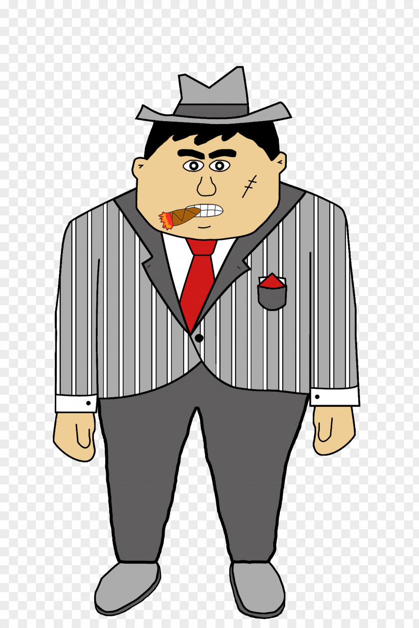 Animation Cartoon Mafia Character PNG