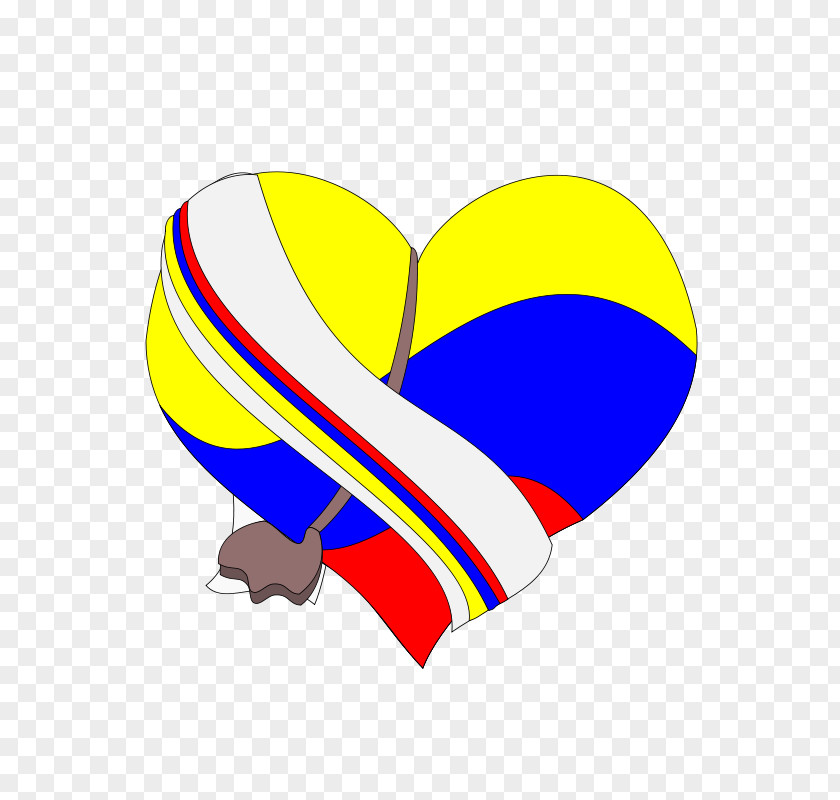 Colombia Vector Heart Clip Art PNG