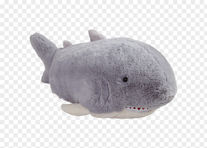 Pillow Pets Discovery Channel Shark Throw 28cm Pee Wees PNG