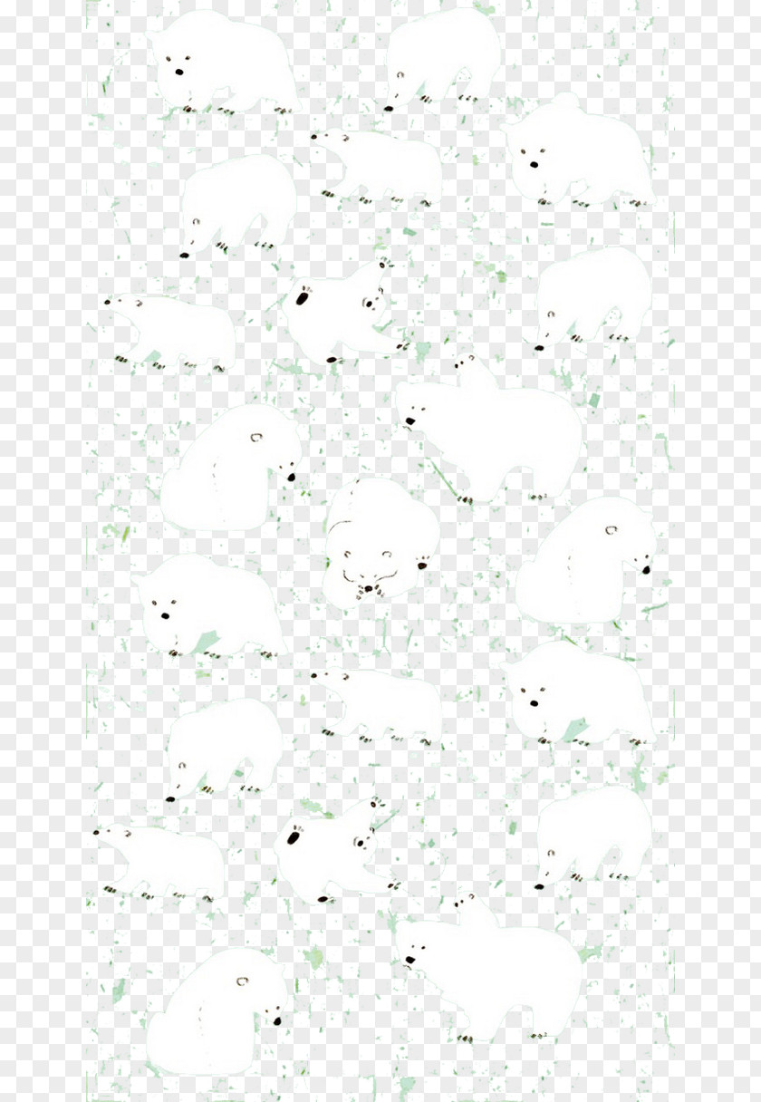 White Polar Bear Tree Area Angle Pattern PNG