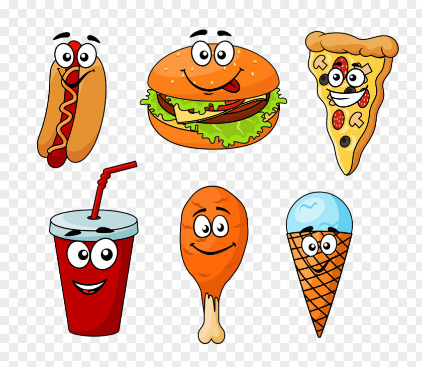 Burgers And Hot Dogs Cartoon Pictures Ice Cream Fast Food Cheeseburger Dog Hamburger PNG