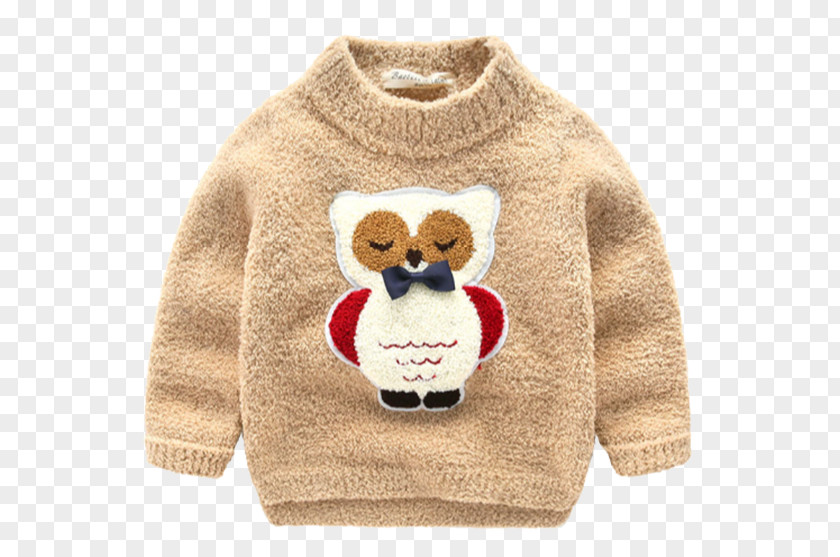 Children Fall And Winter Clothes Double Plus Villus Sweater Child Clothing PNG