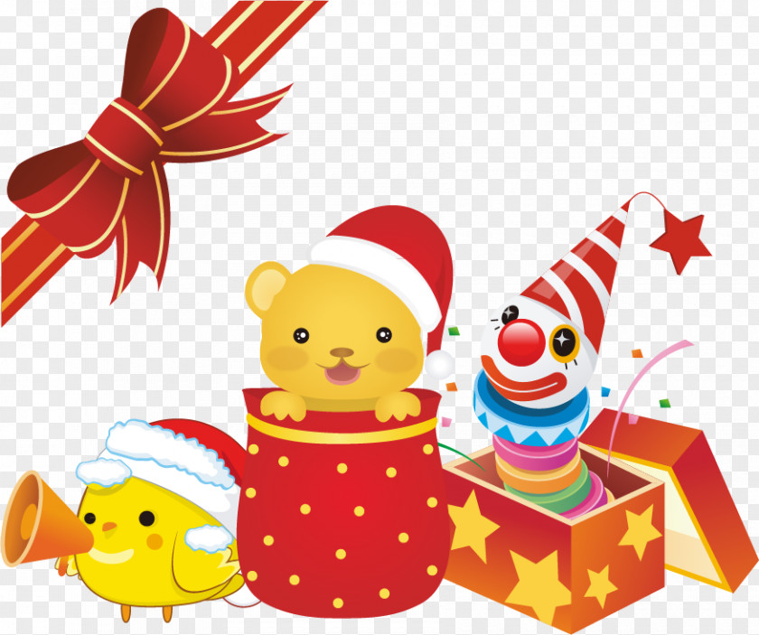 Christmas Vector Material Clown New Year Clip Art PNG