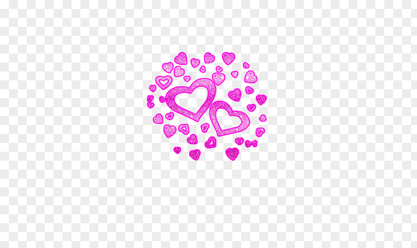 Glitter Heart Clip Art PNG