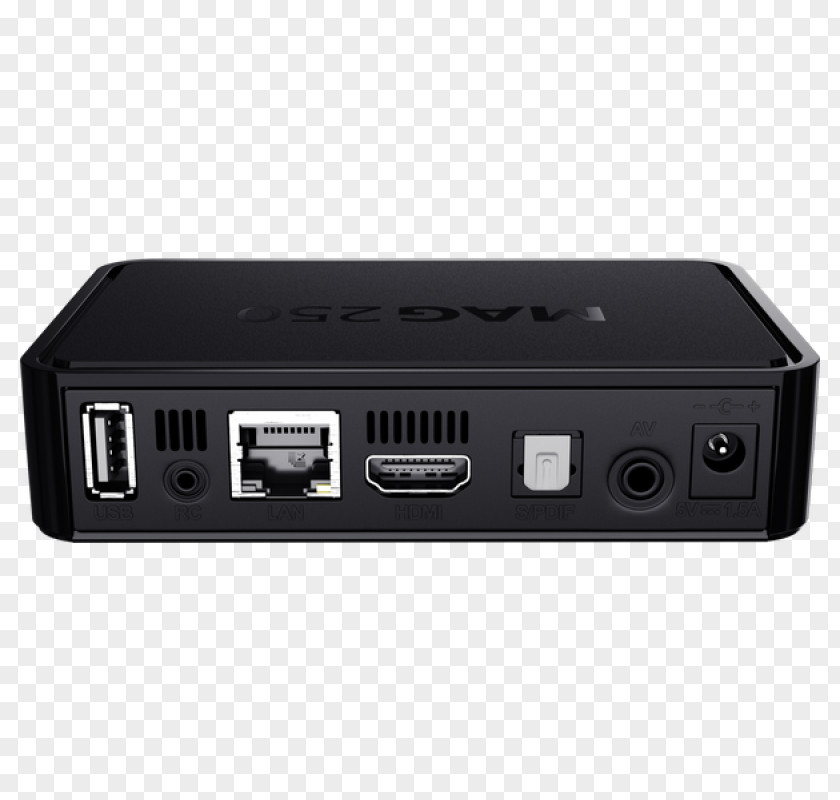 NoirIp Tv Set-top Box IPTV Over-the-top Media Services Digital Player Infomir MAG254 Récepteur Multimédia Numérique PNG