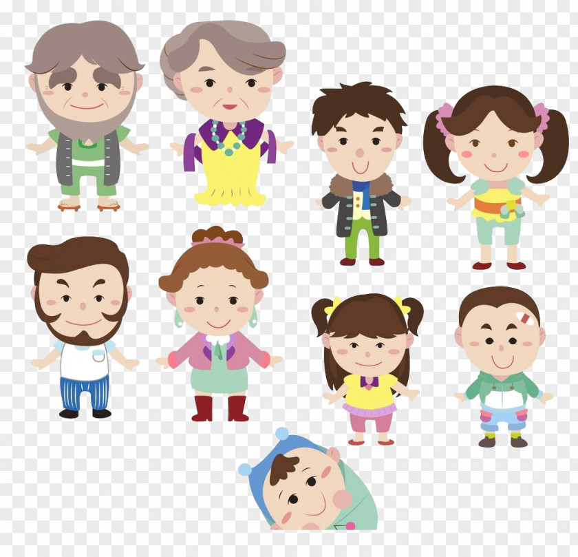 Honor Their Parents Elders Cartoon Download PNG