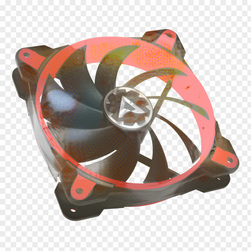 Mechanical Fan Plant Orange Background PNG