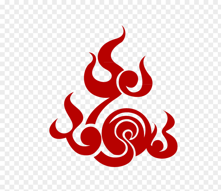 Paper-cut Flame China Qin Chinese New Year Icon PNG