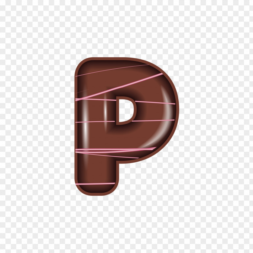 The Chocolate Alphabet P Letter PNG