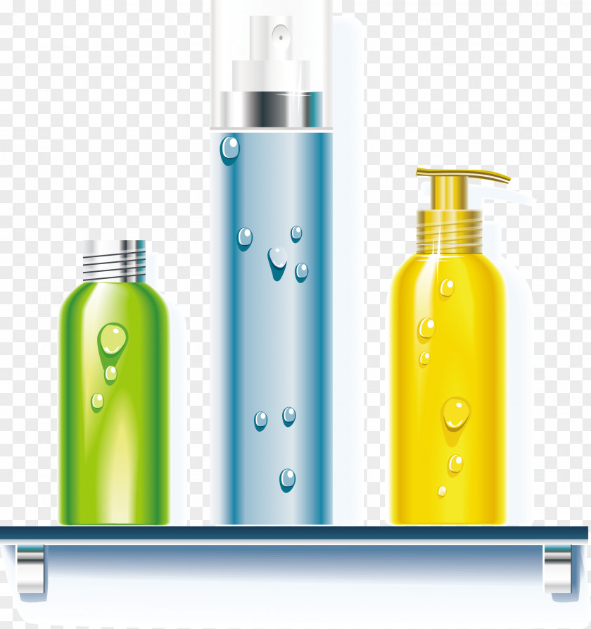 Yellow Bottle Material Vector Cleaning Cleanliness Icon PNG