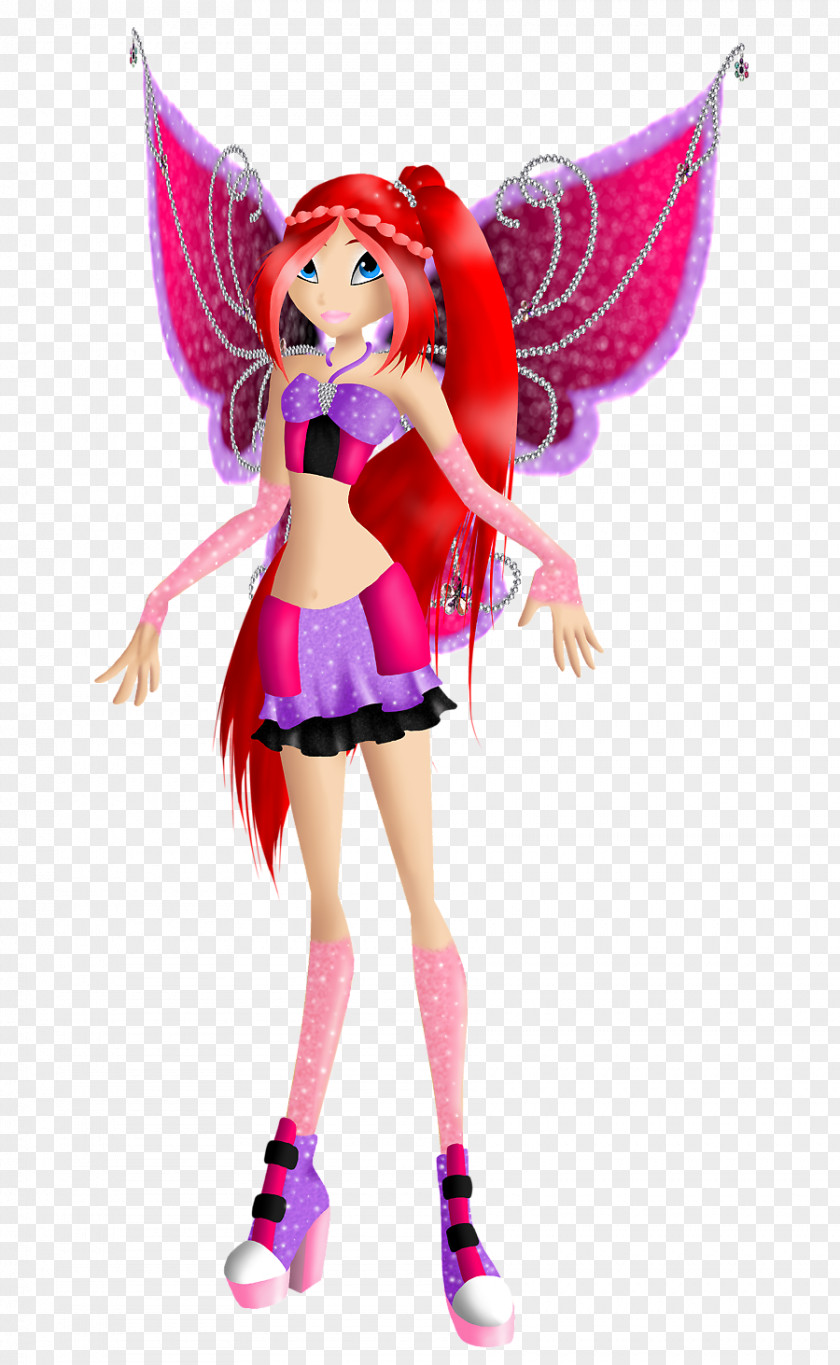 Barbie Fairy Magenta Figurine PNG
