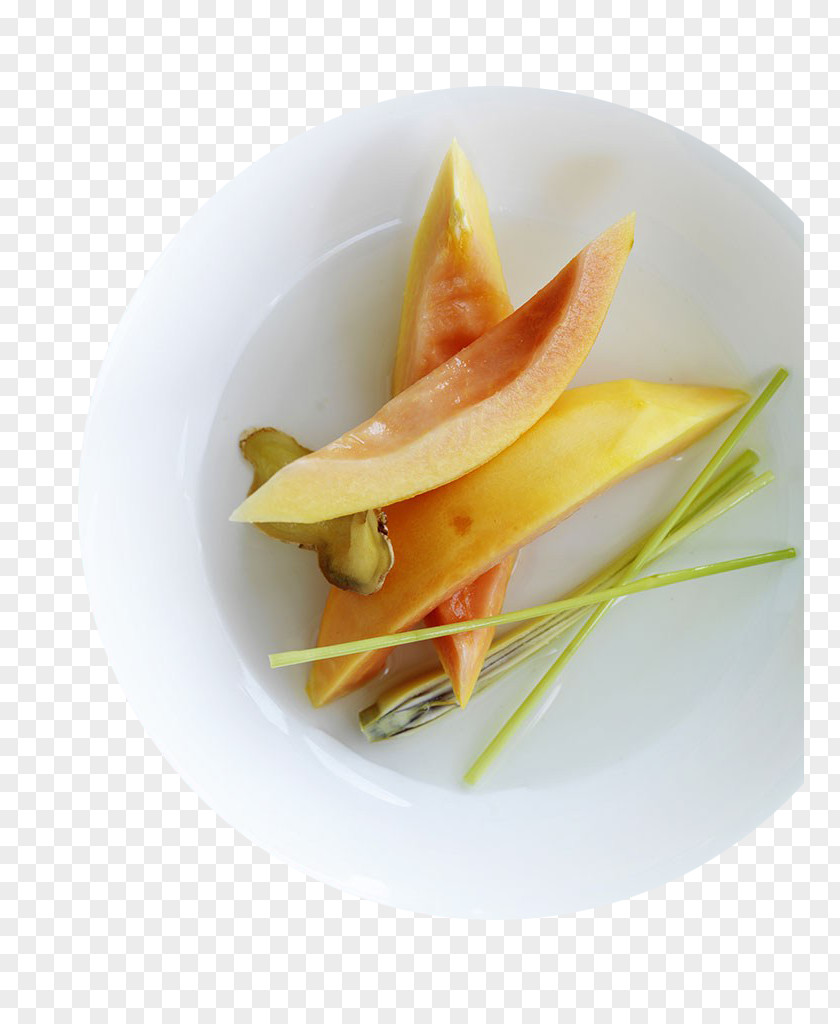 Papaya In The Plate Download Icon PNG