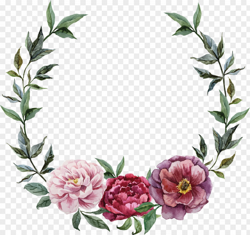 Wreath Petal Rose PNG