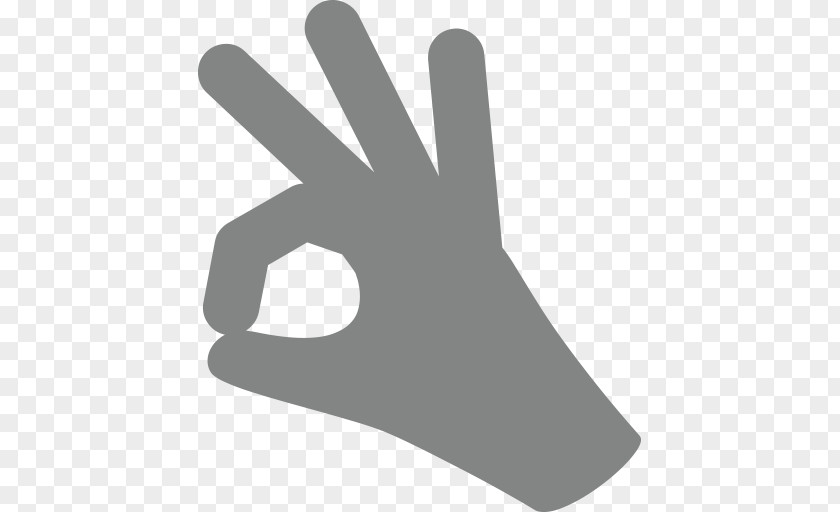 Ok Emoji Finger Hand Symbol Thumb PNG