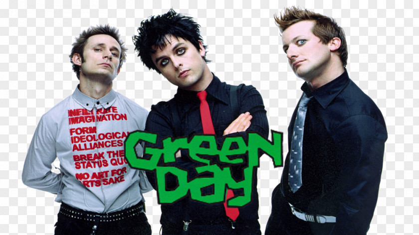 Band Green Day: Rock Punk Musical Ensemble PNG