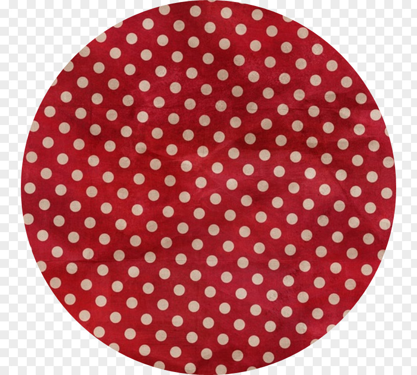 Bobby Pins Paper Label Polka Dot Plate Red PNG