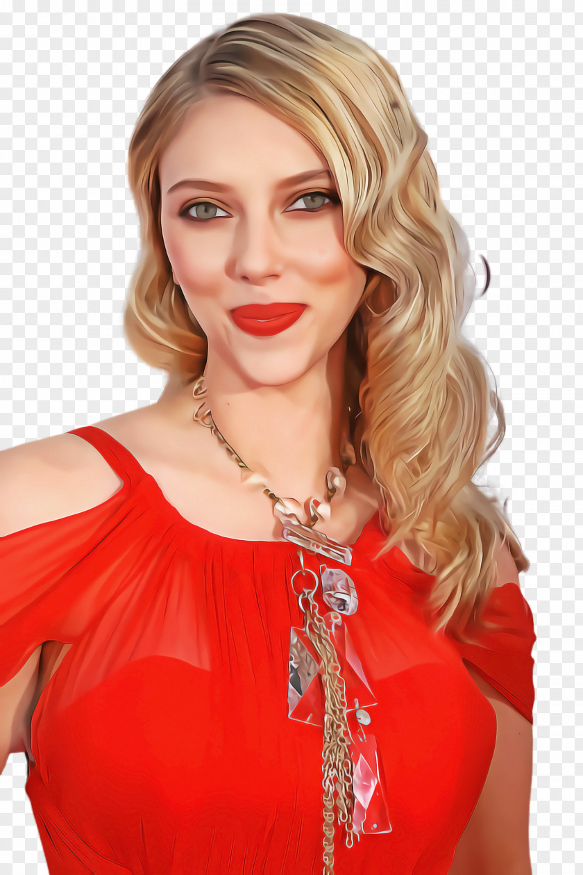 Costume Shoulder Hair Blond Red Clothing Hairstyle PNG