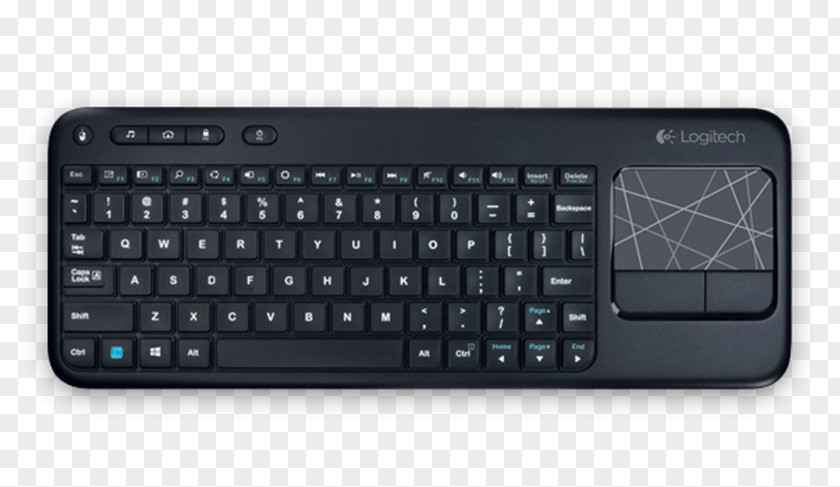 Logitech Unifying Receiver Computer Keyboard Mouse K400 Touchpad Wireless Touch PNG