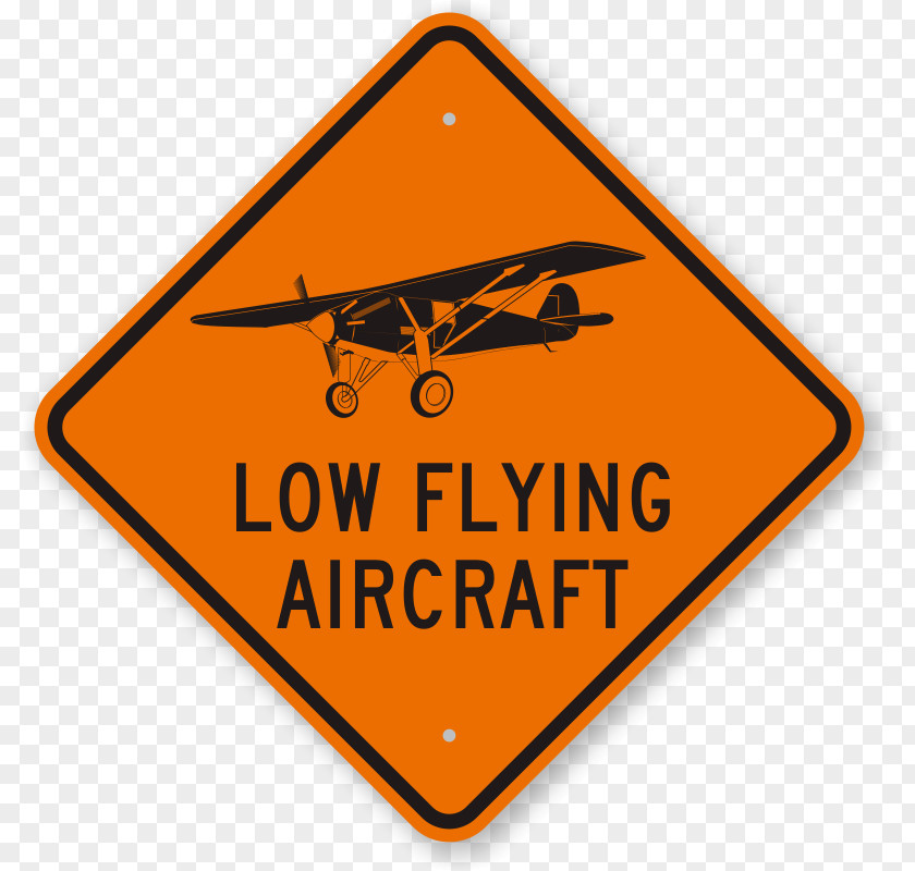 Construction Printing Aircraft Airplane Flight Helicopter Warning Sign PNG