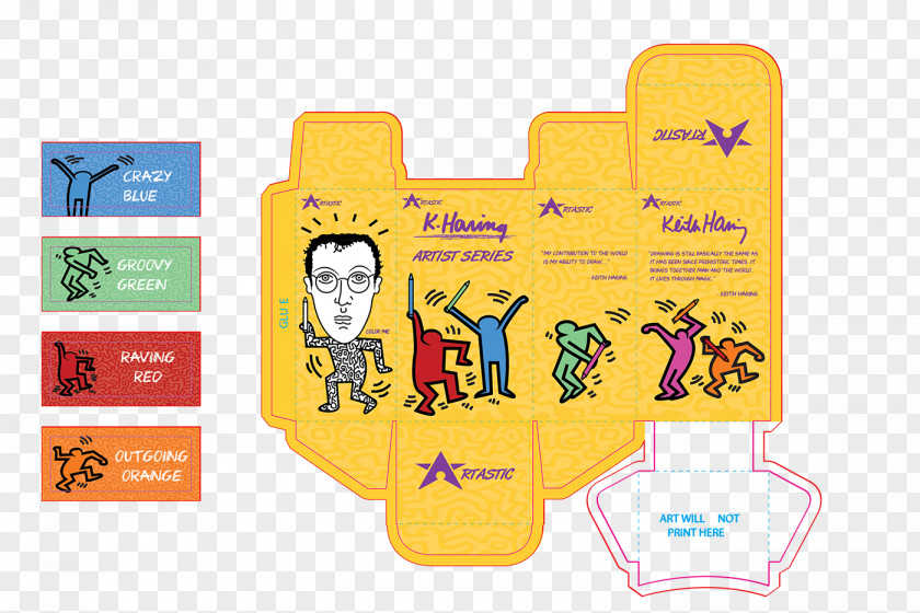 Keith Haring Artwork Packaging And Labeling Artist Graphic Design Painting Illustrator PNG