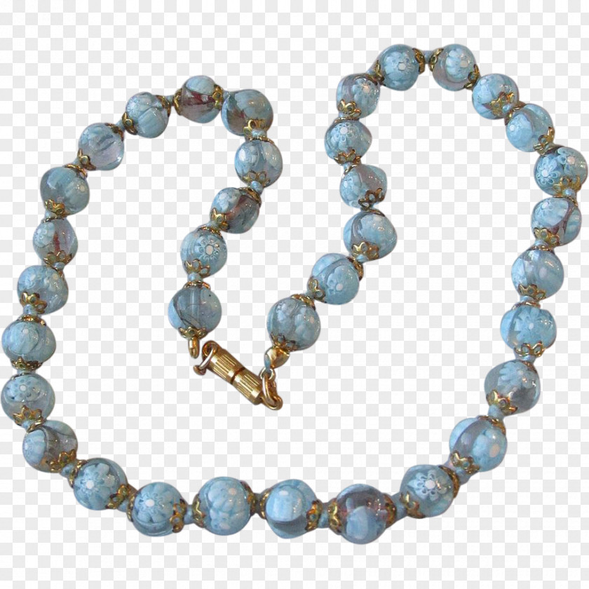 Necklace Bead Millefiori Turquoise Jewellery PNG