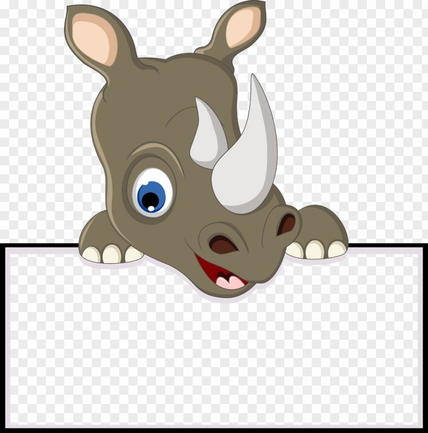 Rhino Chat Box Rhinoceros Humour Cartoon PNG