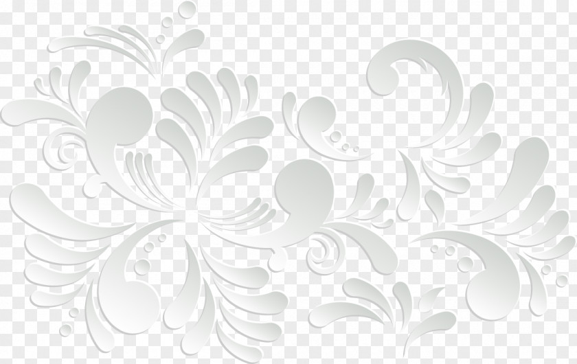 Gradual Decoration, Spray, Sea Texture White Petal Pattern PNG