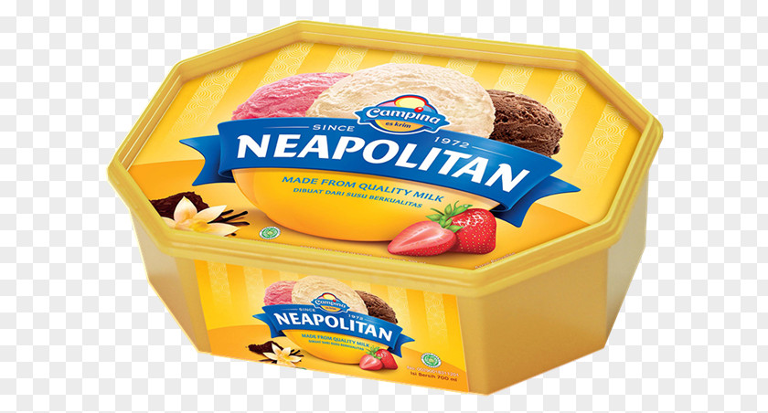 Ice Package Campina Cream Indus Neapolitan Wall's PNG