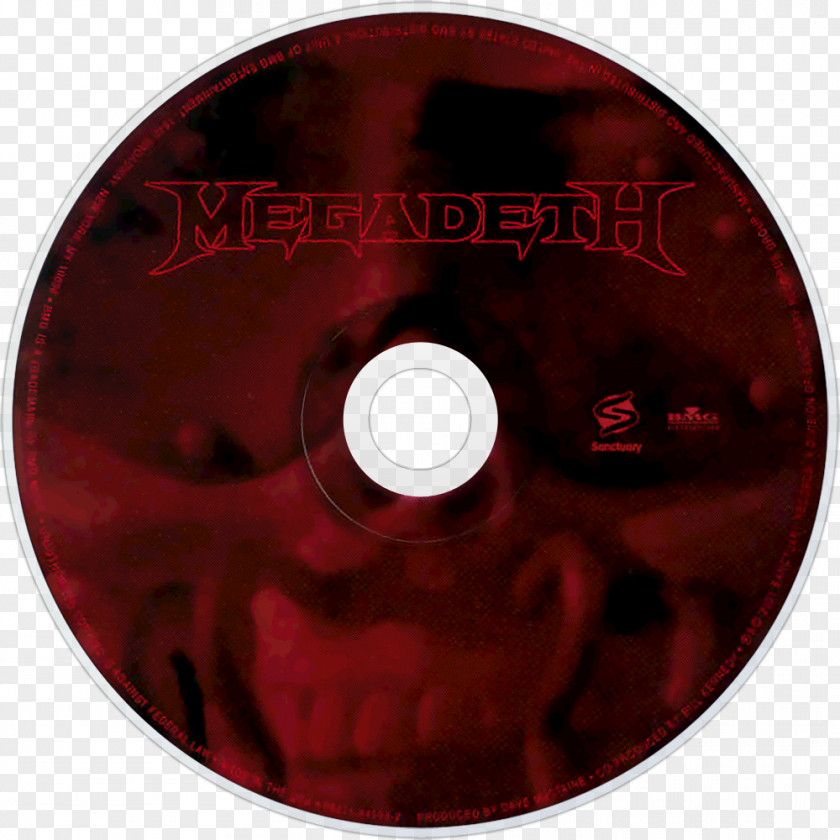 Megadeth Compact Disc DVD Maroon Disk Storage Font PNG