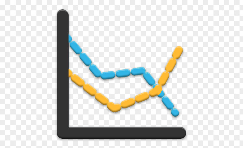 Technology Yellow Line Chart PNG