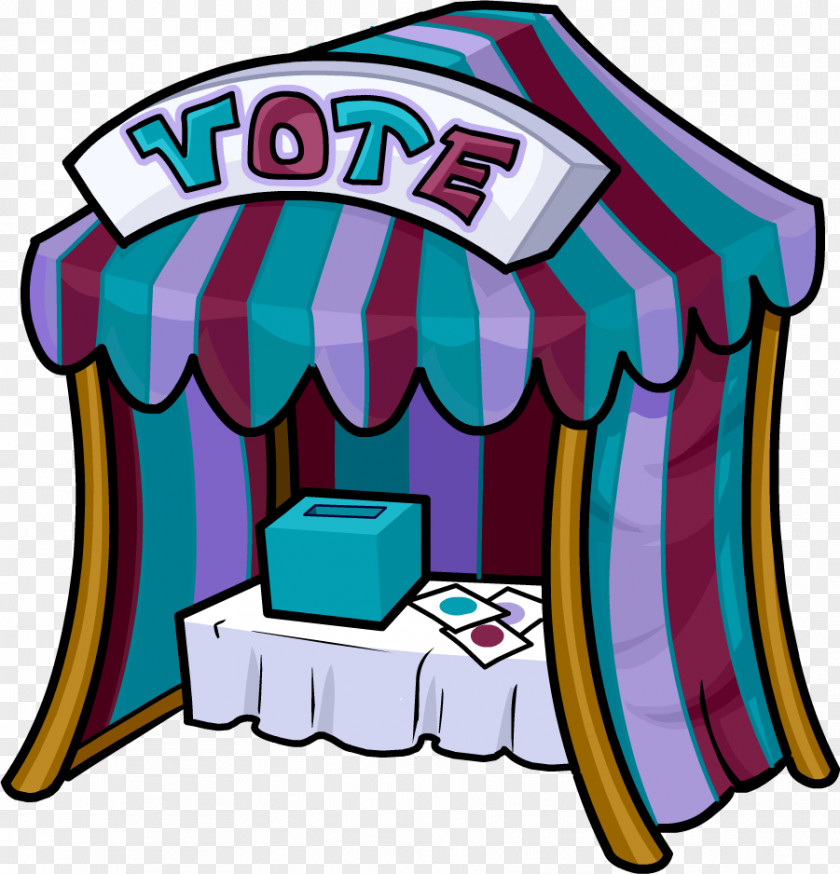 Booth Club Penguin Voting Color Newspaper PNG
