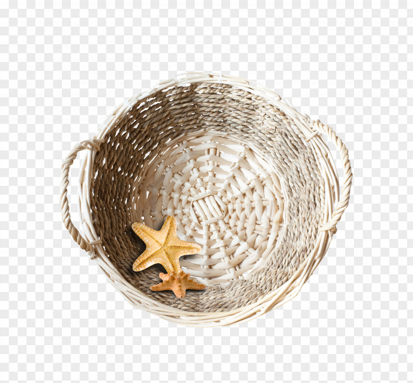 Dozen Brown Starfish Basket Clip Art PNG
