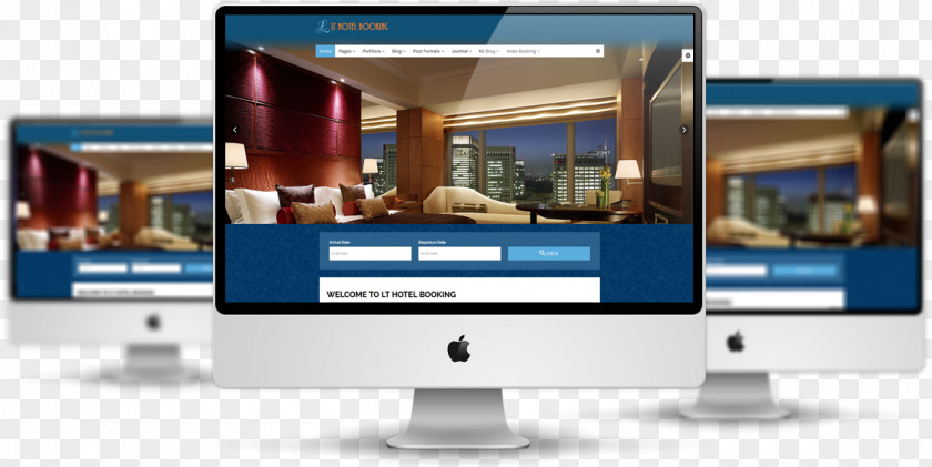 Hotel Booking Responsive Web Design Template System Joomla PNG