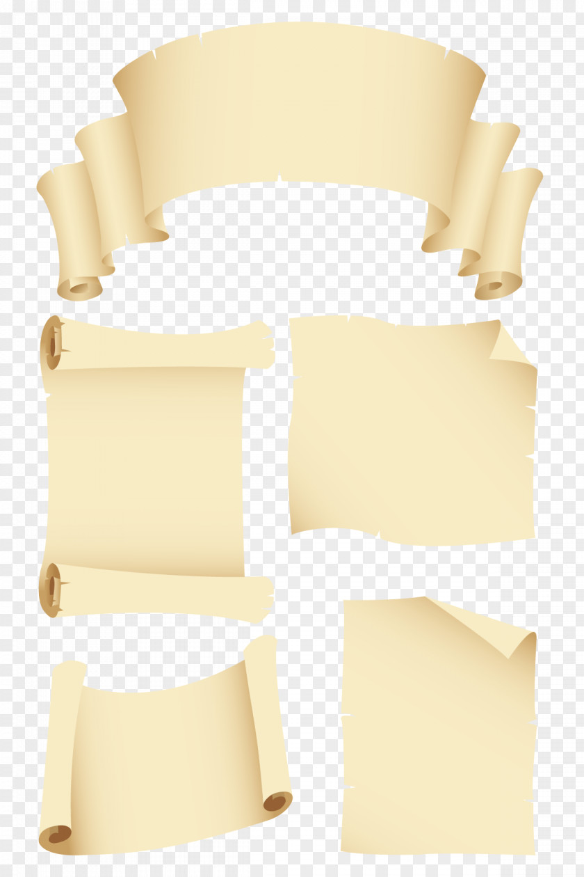 Oil Paper Fan Scroll PNG