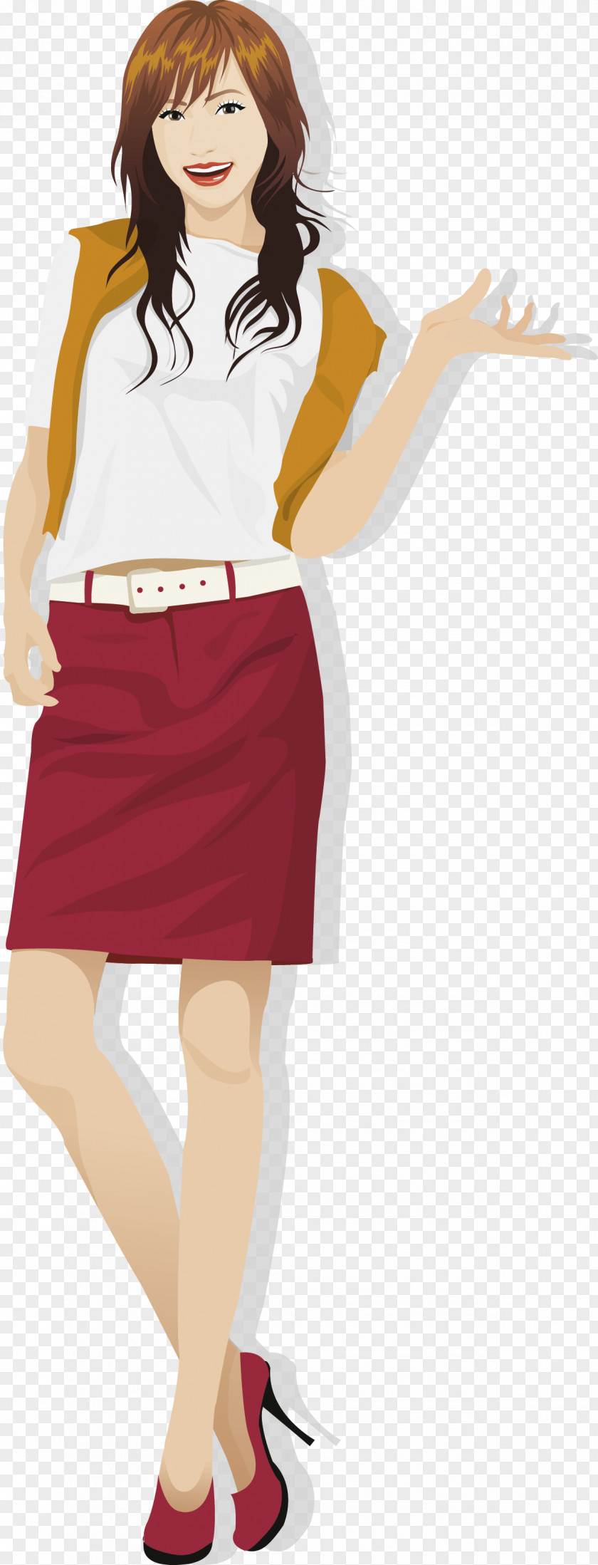 Smiling Women Sands Macao Adobe Illustrator Illustration PNG