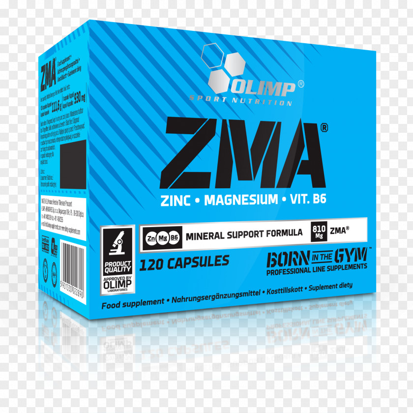 Vitamine Dietary Supplement ZMA Capsule Vitamin B-6 Sports Nutrition PNG